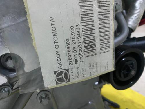 MERCEDES 270920 KOMPLE SIFIR SANDIK MOTOR 2700109403