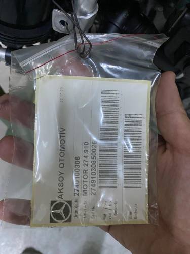 MERCEDES 274910 KOMPLE SIFIR SANDIK MOTOR 2740100306 CAMTRONİK