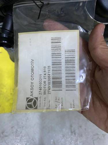 MERCEDES 274910 KOMPLE SIFIR SANDIK MOTOR 2740103211 CAMTRONİK