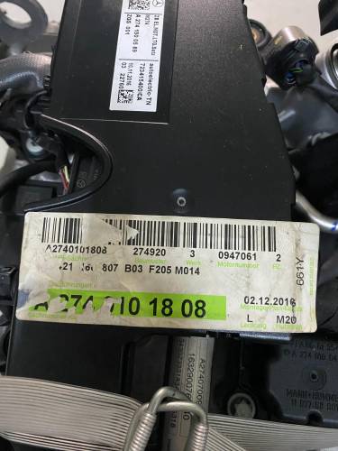 MERCEDES 274920 KOMPLE SIFIR SANDIK MOTOR 2740101808