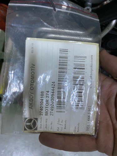 MERCEDES 274920 KOMPLE SIFIR SANDIK MOTOR 2740104108 - Thumbnail